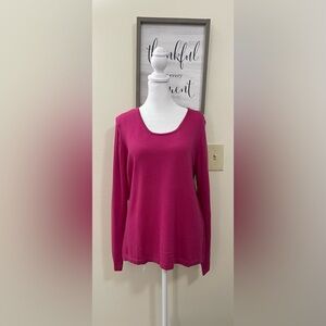 Annalaura Made in Italy Women’s Sweater 100% Extra Fine Merino Wool Sz Xlarge.